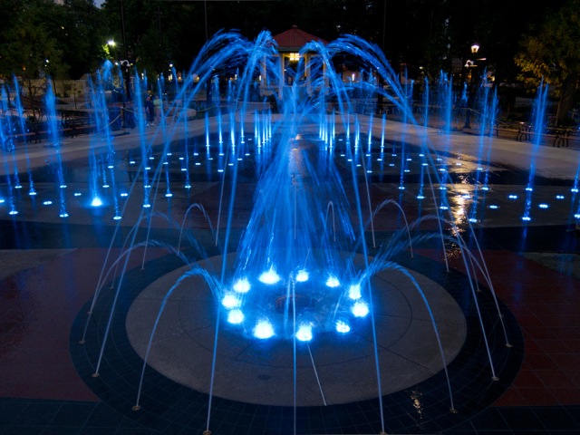 Washington Park Blue Fountain